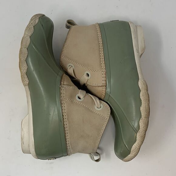 Women’s SPERRY Sage Green Duck Boot size 7.5 - Picture 6 of 9